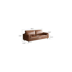 80.31-inch mid-Century Style Faux Leather Sofa for Everyday Living, Designed for Three People, with a Solid Wood Frame and Metal Legs, Suitable for Apartments and Living Rooms