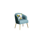 Modern Backrest Chairs Upholstered Guest Chair with Pillows,Mid Century Arm Chair for Living Room Office Hotel Lobby,Single Sofa Chair Side Accent Chair(Light Grey,Black Legs)