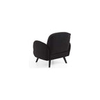 Ben Armchair Velvet Faux Sheep's Wool White