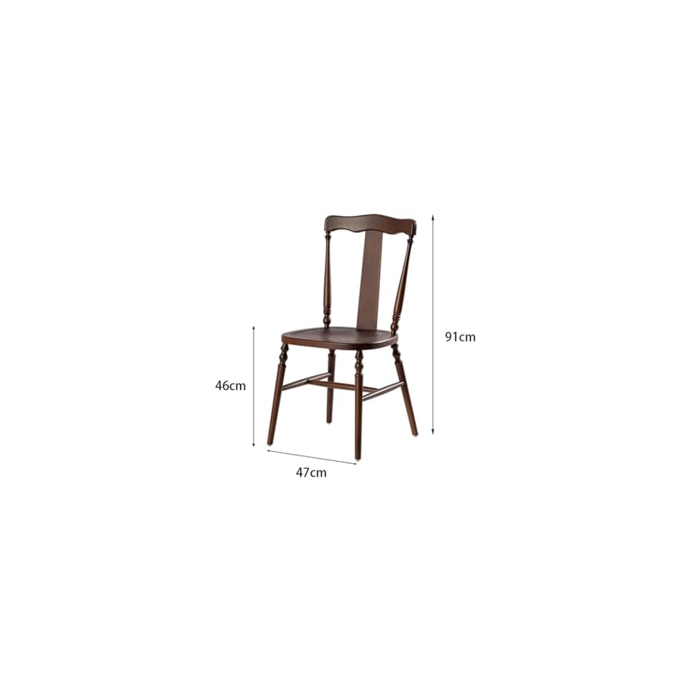 Dining Chair Solid Wood French Dessert Store Retro Backrest Restaurant Table and Chairs Coffee Shop