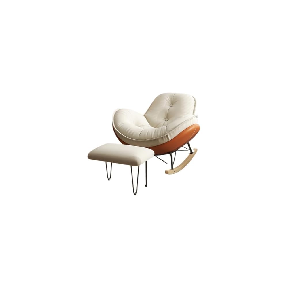 Cat Scratch Leather Rocking Chair Adult Recliner Lazy Sofa Living Room Easy Balcony