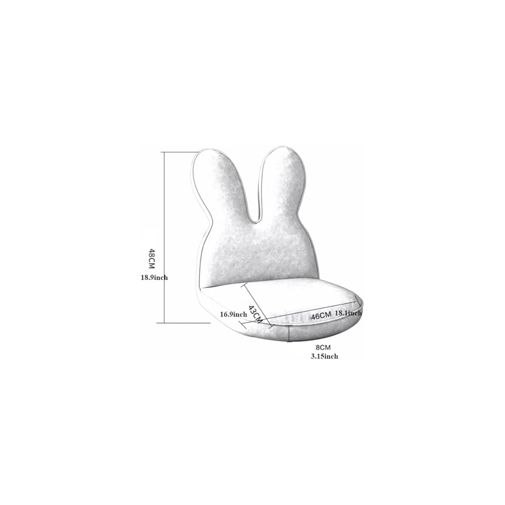LSLYTQ Floor Chair, Lounge Floor Chair, Padded Floor Lazy Sofa Chair with Back Support for Meditation and Gaming, Reading Chair for Floor Seating Legless Bay Window Backrest Chair Meditation Chair