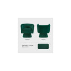 Lexicon 360 Degree Swivel Accent Chair, Modern Comfy Velvet Barrel Chair, Diamond Stitched Details, Plush Foam Cushions, Metal Swivel Base, for Living Room/Bedroom/Apartment/Office, Green