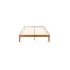 Mellow Naturalista Classic - 12 Inch Solid Wood Platform Bed with Wooden Slats, No Box Spring Needed, Easy Assembly, Queen, Pine