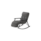 Modern Rocking Chair - Comfortable Reclining Armchair for Living Room, Bedroom & Lounge - Cozy Soft Sleeper Chair for Relaxation & Reading (Orange)