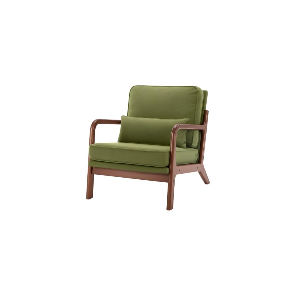DUMOS Mid Century Accent Chairs Set of 2, 16'' Seat Height Lounge Chair