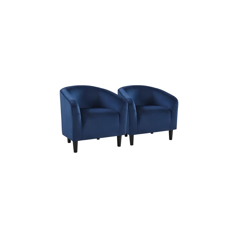 Yaheetech Compact Sherpa Accent Chairs Set of 2 for Small Spaces, Black