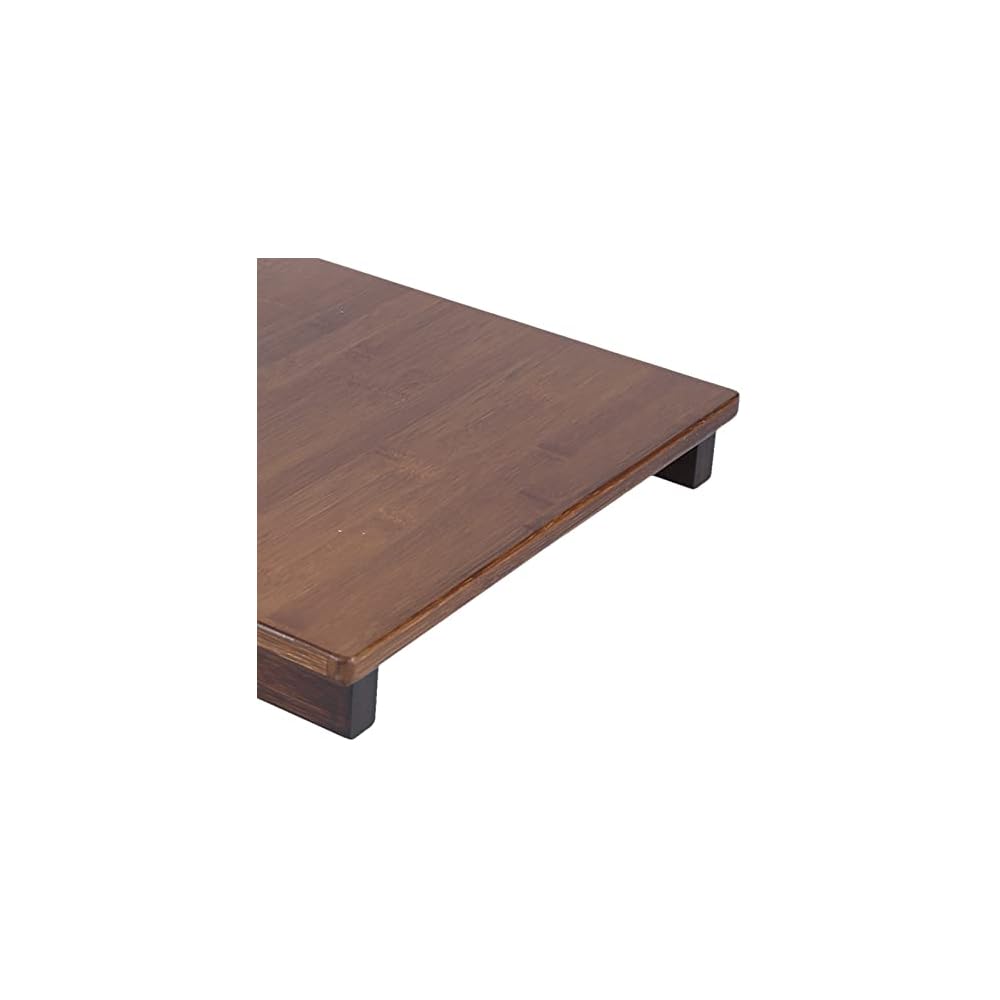 FILFEEL Elegant Tatami Chair with Tilt Backrest for Japanese Room, Polished Finish, Ideal for Bay Window or Floor Seating (Walnut Color)