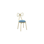 Vanity Chair for Makeup Room, Mid-Century Modern Velvet Makeup Chair with Butterfly Backrest Metal Legs for Bedroom Living Room, Green