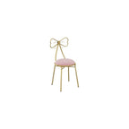 Vanity Chair for Makeup Room, Mid-Century Modern Velvet Makeup Chair with Butterfly Backrest Metal Legs for Bedroom Living Room, Green
