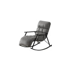 Modern Rocking Chair - Comfortable Reclining Armchair for Living Room, Bedroom & Lounge - Cozy Soft Sleeper Chair for Relaxation & Reading (Orange)