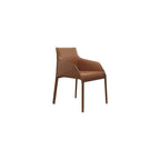 Simple Saddle Leather Chairs Made of Steel and High-Density Sponge are Suitable for Home and Office Use