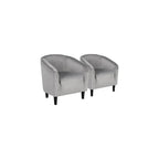 Yaheetech Compact Sherpa Accent Chairs Set of 2 for Small Spaces, Black