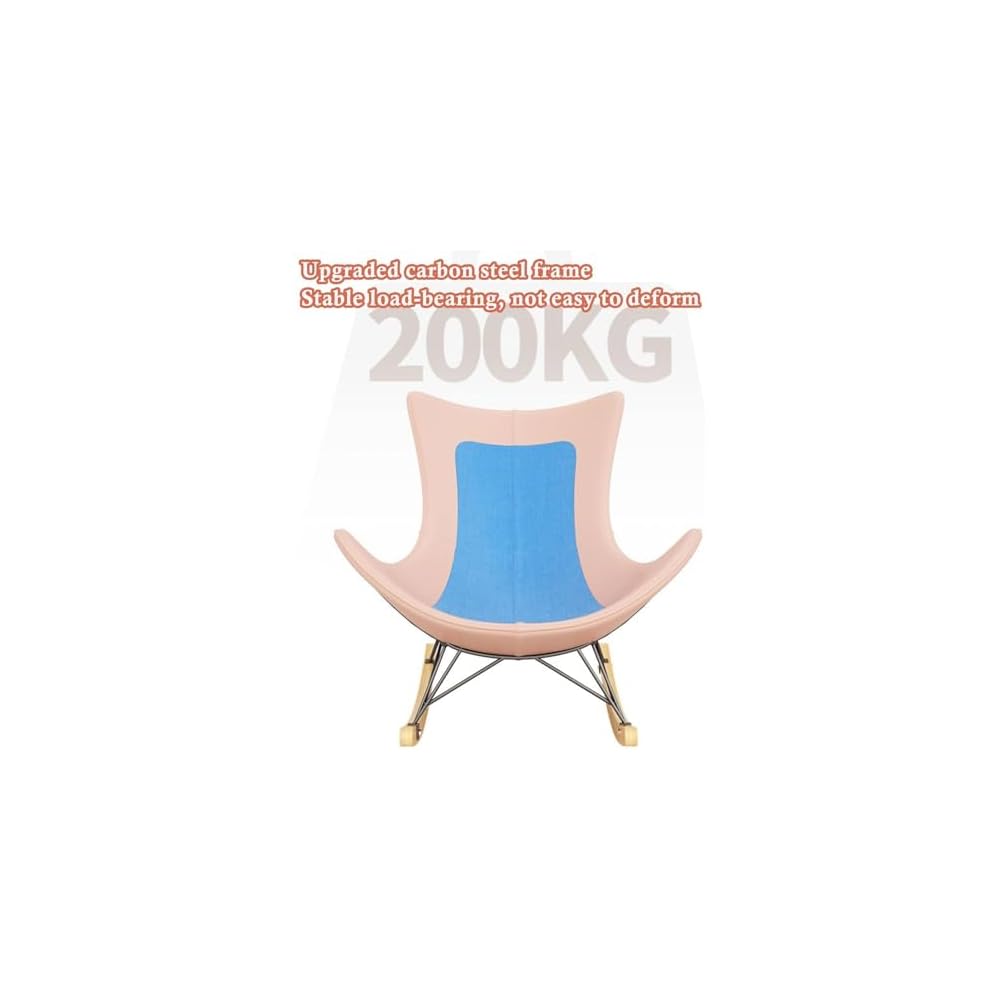 Modern Upholstered Rocking Chair with Footrest - Comfy Double-Sided Chair for Living Room, Lazy Lounge Furniture, Ergonomic Side Chair for Relaxation