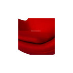 Arne Jacobsen Egg Chair, Available in Leatherette or Cashmere, Heavy Duty Steel Base (4-Spoke), 5 Color Options: White, Black, Red, Green, Orange and Rose Pink (Red (Cashmere))