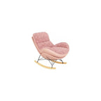 Modern Upholstered Rocking Chair with Footrest - Comfy Double-Sided Chair for Living Room, Lazy Lounge Furniture, Ergonomic Side Chair for Relaxation
