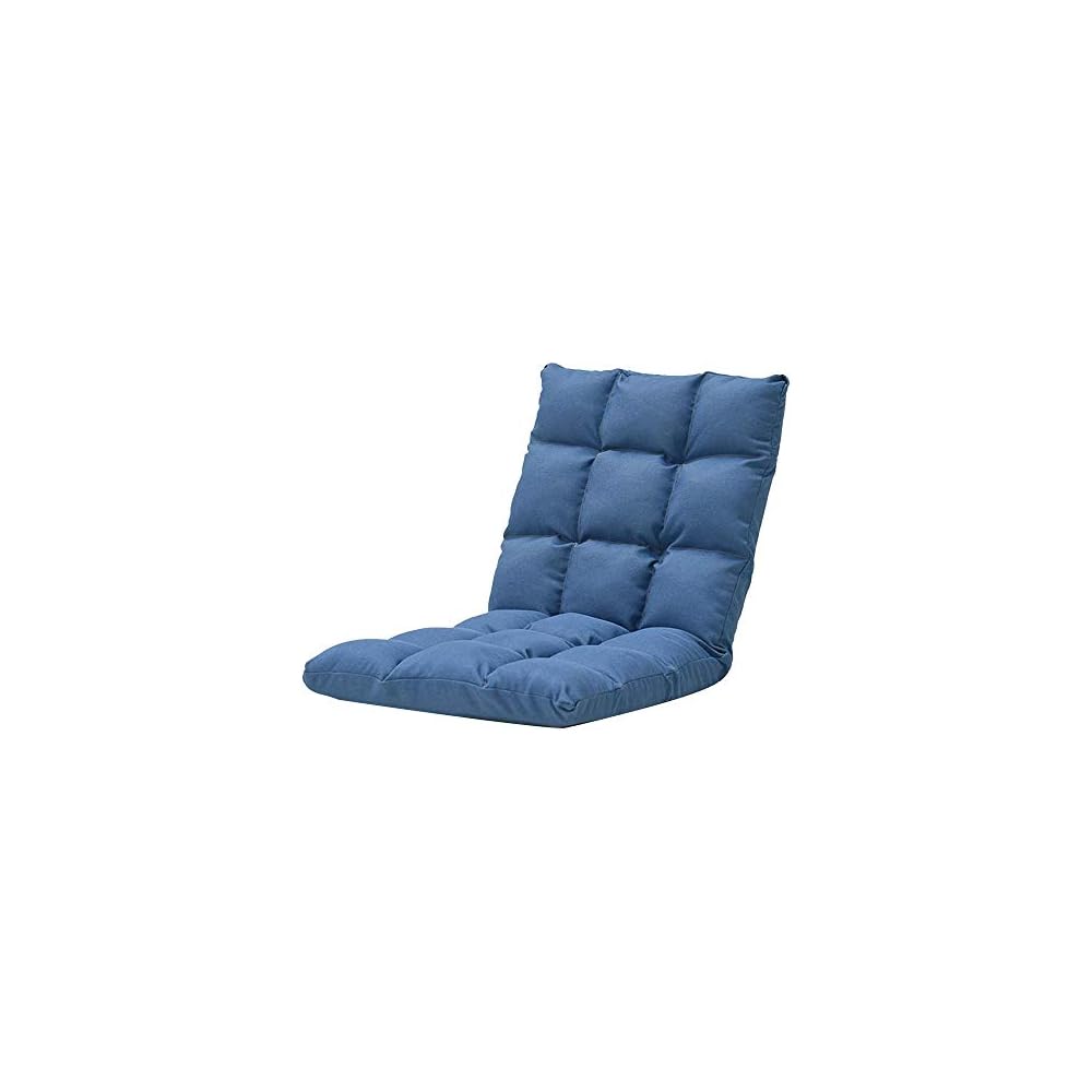 Floor Chair Computer Chair on Single Bed 6-Position Adjustment Lazy Leisure Sofa Removable and Washable Folding Meditation Chair with Backrest for Bay Window Balcony (Col