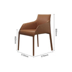 Simple Saddle Leather Chairs Made of Steel and High-Density Sponge are Suitable for Home and Office Use