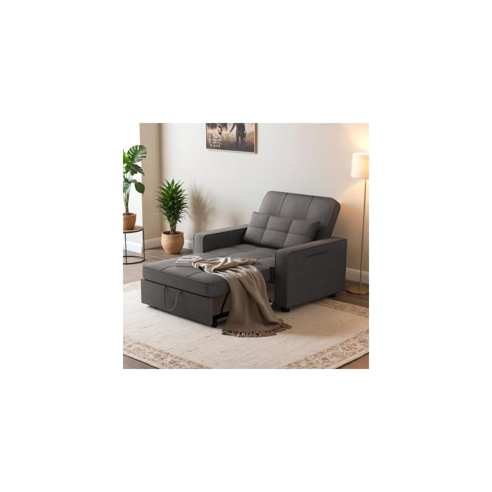 Flamaker Sofa Bed, Sleeper Sofa 3-in-1, Convertible Sleeper Chair