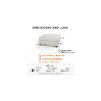 Cloud Sectional Couch with Washable Cover, Wide Deep Seat Modular Sectional Sofa for Living Room, Only Ottoman, Off-White