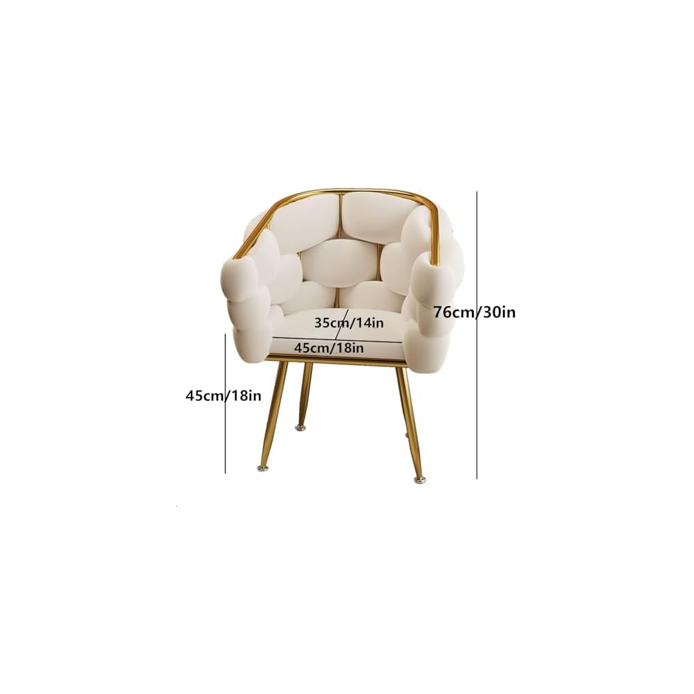 Modern Gray Upholstered Vanity Chair with Back, Stylish Metal Legs, Perfect for Makeup Room, Beauty Salon, and Dressing Area - Elegant Design for Comfort and Support