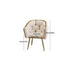 Modern Gray Upholstered Vanity Chair with Back, Stylish Metal Legs, Perfect for Makeup Room, Beauty Salon, and Dressing Area - Elegant Design for Comfort and Support