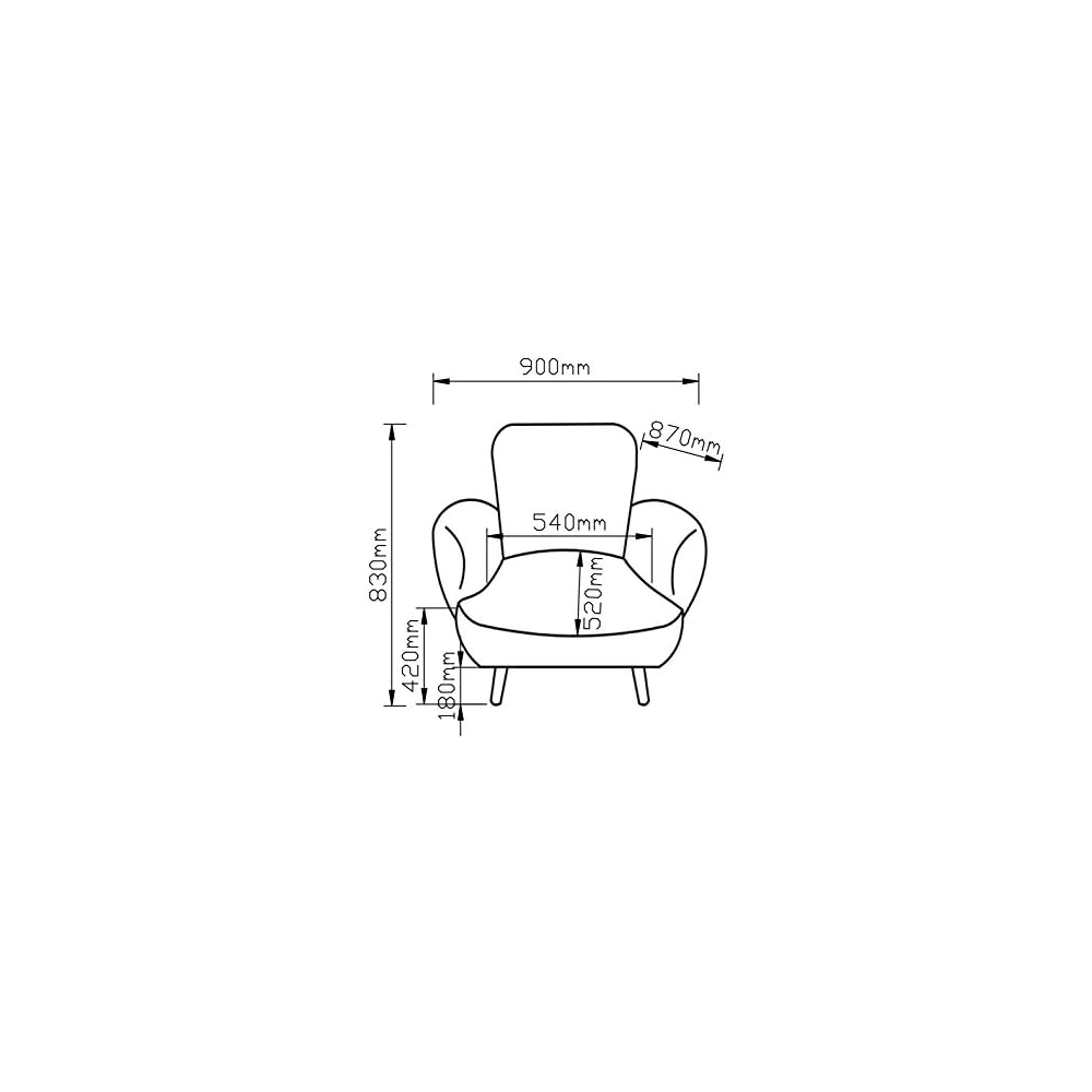 Ben Armchair Velvet Faux Sheep's Wool White