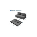 Foldable Sofa Bed, Convertible Chair Bed Sleeper with Fine Corduroy Upholstery, Folding Futon Chair, Fold Out Sleeper Chair, Comfortable Guest Bed for Living Room, Bedroom, Apartment & Small Spaces