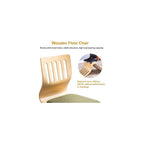 Ergonomic Legless Wooden Floor Chairs with Back Support, Comfortable Cotton Linen Cushions for Optimal Posture, Perfect for Living Room, Yoga, and Meditation