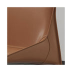 Simple Saddle Leather Chairs Made of Steel and High-Density Sponge are Suitable for Home and Office Use