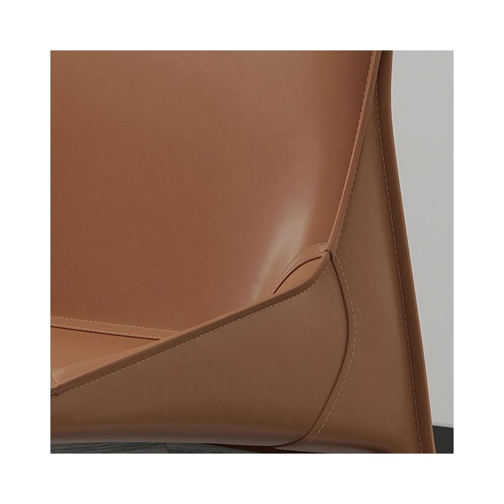 Simple Saddle Leather Chairs Made of Steel and High-Density Sponge are Suitable for Home and Office Use