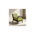 Mid Century Modern Accent Chair PU Accent Lounge Chairs Single Leather Sofa