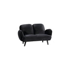 Ben Armchair Velvet Faux Sheep's Wool White