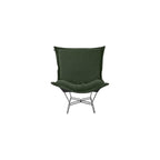 Howard Elliott Collection Scroll Puff Rocker Titanium- Barbet Forest/Black