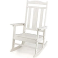 Rocking Chair All Weather High Back Porch White