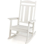Rocking Chair All Weather High Back Porch White