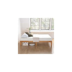 Mellow Naturalista Classic - 12 Inch Solid Wood Platform Bed with Wooden Slats, No Box Spring Needed, Easy Assembly, Queen, Pine