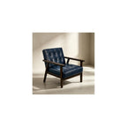 Mid Century Modern Accent Chair PU Accent Lounge Chairs Single Leather Sofa