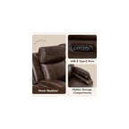 Watson & Whitely Zero Gravity Power Reclining Loveseat, Brown