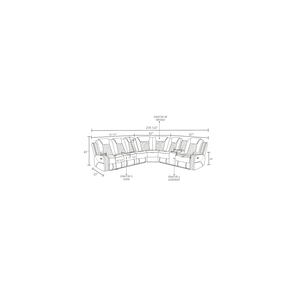 Power Recliner Sofa Sectional with LED Lights,Sectional Couches for Living Room with Cup Holder,6 Seater Home Theater Seating Reclining Sofa Furniture Set + Drop Down Tabel ,Storage,Wireless Charger