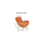Modern Upholstered Rocking Chair with Footrest - Comfy Double-Sided Chair for Living Room, Lazy Lounge Furniture, Ergonomic Side Chair for Relaxation