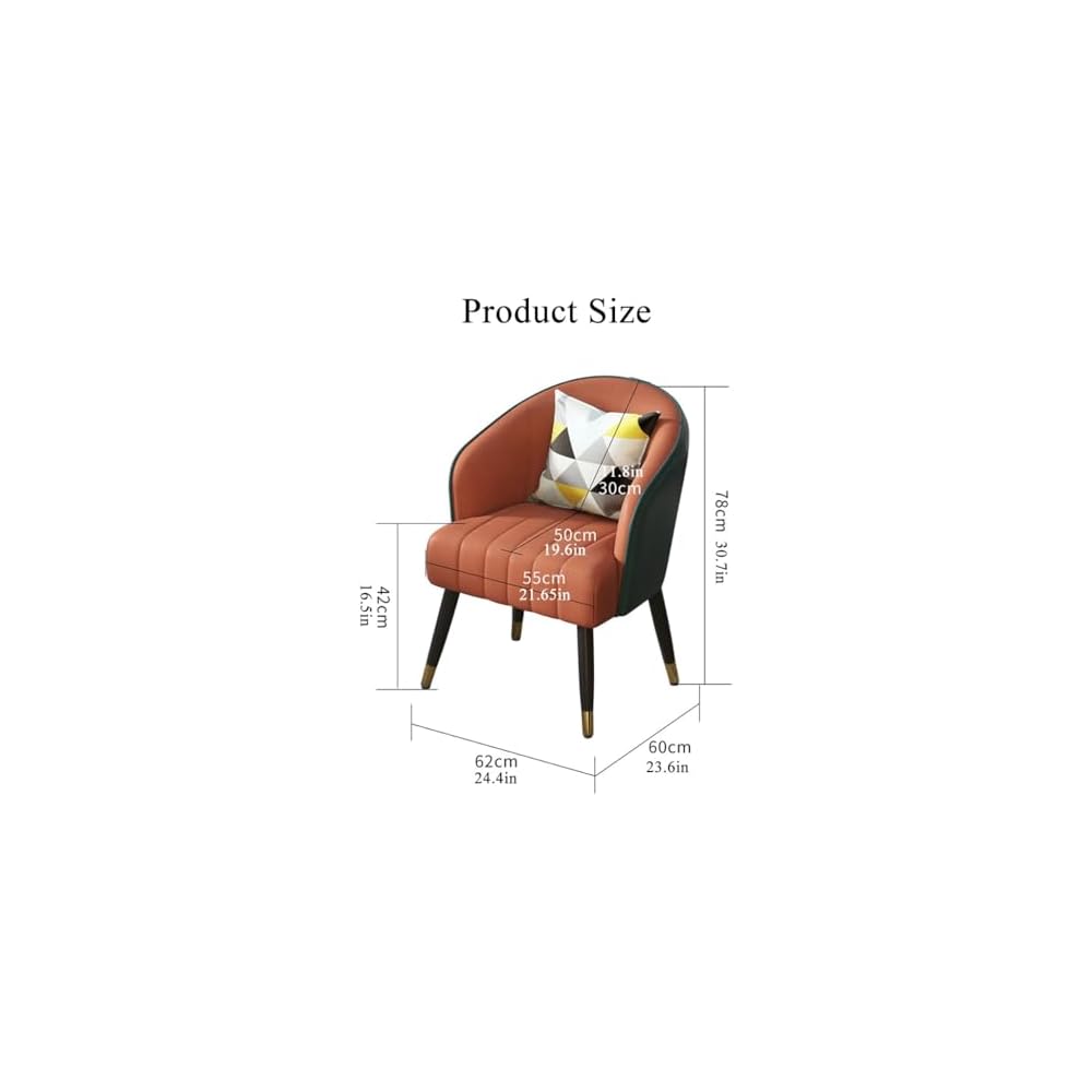 Modern Backrest Chairs Upholstered Guest Chair with Pillows,Mid Century Arm Chair for Living Room Office Hotel Lobby,Single Sofa Chair Side Accent Chair(Light Grey,Black Legs)