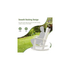 Rocking Chair All Weather High Back Porch White