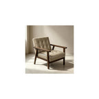 Mid Century Modern Accent Chair PU Accent Lounge Chairs Single Leather Sofa