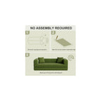 79.5" Convertible Futon Sofa Bed, Boneless Couch for Living Room