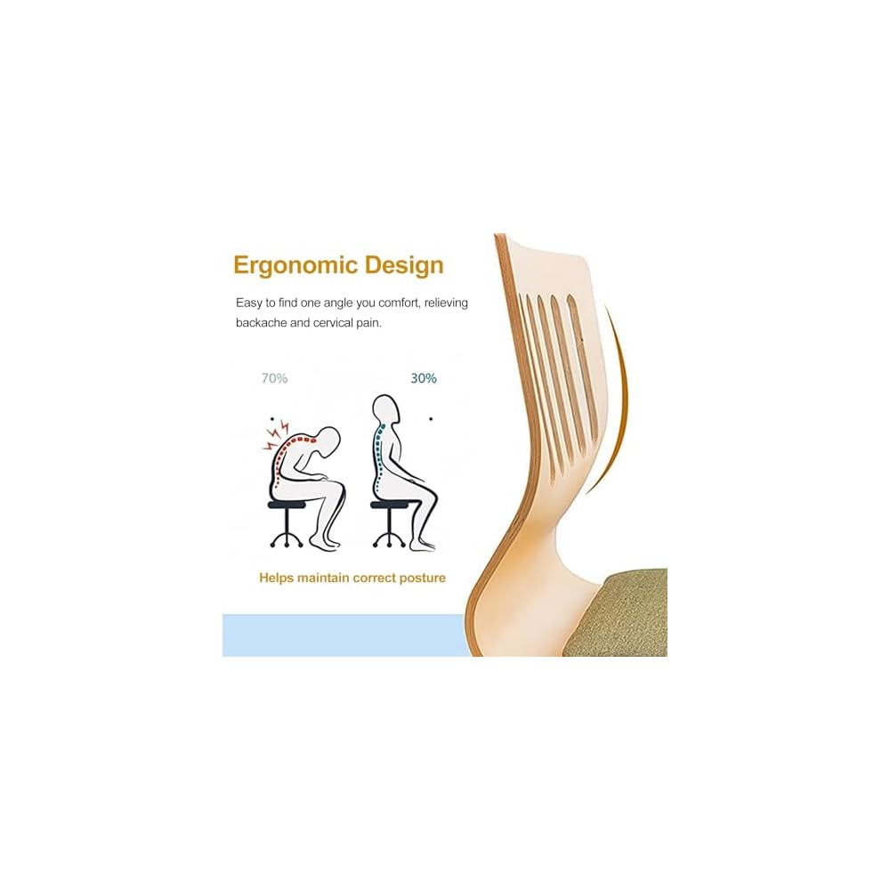 Ergonomic Legless Wooden Floor Chairs with Back Support, Comfortable Cotton Linen Cushions for Optimal Posture, Perfect for Living Room, Yoga, and Meditation