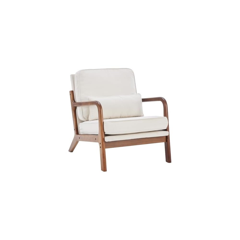 DUMOS Mid Century Accent Chairs Set of 2, 16'' Seat Height Lounge Chair