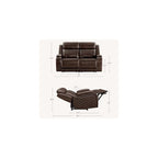 Watson & Whitely Zero Gravity Power Reclining Loveseat, Brown