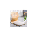 Ergonomic Legless Wooden Floor Chairs with Back Support, Comfortable Cotton Linen Cushions for Optimal Posture, Perfect for Living Room, Yoga, and Meditation