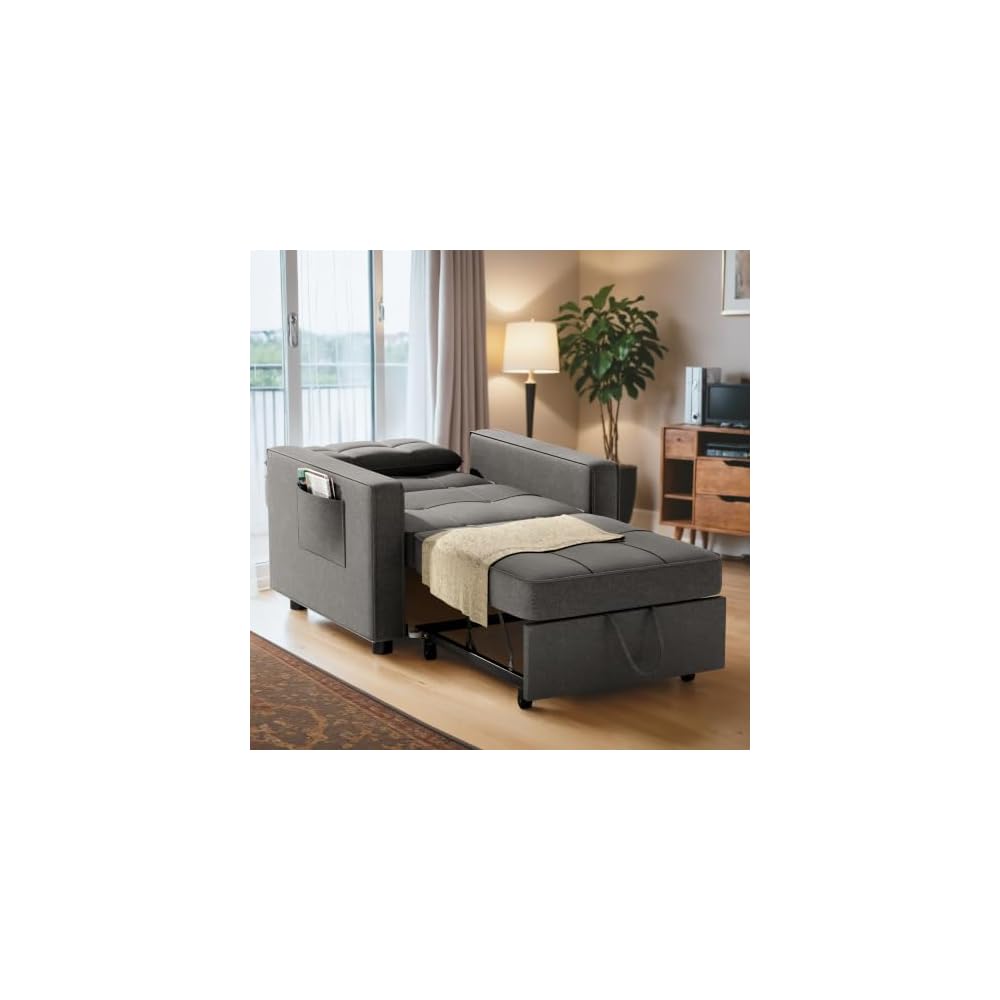 Flamaker Sofa Bed, Sleeper Sofa 3-in-1, Convertible Sleeper Chair